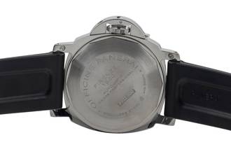 Thumbnail von Panerai Luminor Submersible Automatik Datum Stahl Herrenuhr Ref. PAM00024 B&P