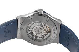 Thumbnail von Hublot Classic Fusion 42 Blue Titan Automatik Herrenuhr Ref. 542.NX.7170.LR