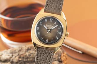 Thumbnail von Glashütte Original Spezimatic Messing vergoldet Automatik Herrenuhr Vintage Klassiker