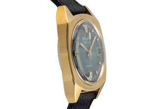 Thumbnail von Glashütte Original Spezimatic Special Green Dial vergoldet Automatik Herrenuhr Vintage