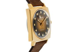 Thumbnail von Glashütte Original Spezimatic Brown Dial vergoldet Automatik Herrenuhr Vintage Klassiker