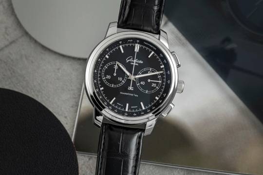  Glashütte Original Senator Chronograph XL Stahl Automatik Ref. 1-39-34-20-42-04 