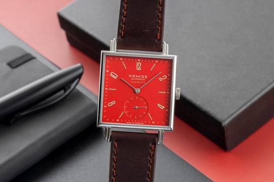 NOMOS Tetra Stahl Automatik Herrenuhr Ref. 421.S2 Box & Papiere 2024 Limited