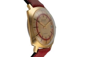 Thumbnail von Glashütte Original Spezimatic Red Circle Dial vergoldet Automatik Herrenuhr Vintage