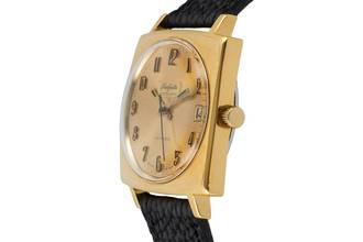 Thumbnail von Glashütte Original Spezimatic Gold Dial vergoldet Automatik Herrenuhr Vintage Klassiker