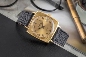 Thumbnail von Glashütte Original Spezimatic Gold Dial vergoldet Automatik Herrenuhr Vintage Klassiker