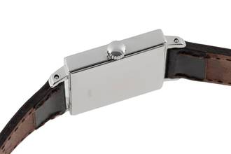 Thumbnail von NOMOS Tetra Glashütte Tetra 27,5 Edelstahl Handaufzug Herrenuhr Ref. 401 Papiere 1996