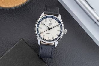 Thumbnail von DUG Purist Typ 2 Mondweiß Edelstahl Automatik Herrenuhr Ref. P2NW-LS B&P