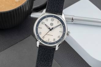 Thumbnail von DUG Purist Typ 2 Mondweiß Edelstahl Automatik Herrenuhr Ref. P2NW-LS B&P