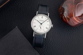 Thumbnail von NOMOS Ludwig Glashütte Ludwig 33 Stahl Handaufzug Medium Size Ref. 243 B&P 2011