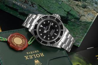 Thumbnail von Rolex Sea-Dweller 4000 Stahl Automatik Herrenuhr Ref. 16600 B&P LC400 Collector´s Set