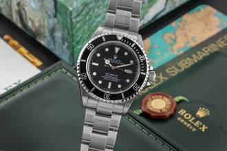 Thumbnail von Rolex Sea-Dweller 4000 Stahl Automatik Herrenuhr Ref. 16600 B&P LC400 Collector´s Set