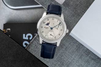 Thumbnail von Glashütte Original Pavonina 1845 Auf Ab Stahl Handaufzug Herrenuhr Ref. 49-03-03-01-04 Klassiker