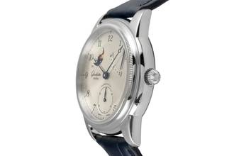 Thumbnail von Glashütte Original Pavonina 1845 Auf Ab Stahl Handaufzug Herrenuhr Ref. 49-03-03-01-04 Klassiker