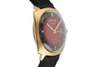 Thumbnail von Glashütte Original Spezimatic Red Dial vergoldet Automatik Herrenuhr Vintage Klassiker