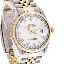 Thumbnail von Rolex Datejust 36 Steel/Gold White – 16013 – like NEW – 06/1982 Full Set Lc100