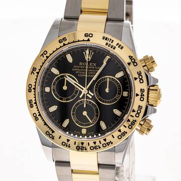 Rolex Daytona Steel Gold Black – 116503 – NEW & Unworn – 2018 Full Set