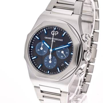 Girard Perregaux Laureato Chronograph Steel 38mm – 81040-11-631-BB6A – like NEW – 12/2019 Full Set