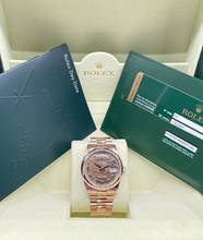 Thumbnail von Rolex Day-Date 36 Chocolate Wave Dial FULL SET WITH BOX+PAPERS Top Condition year:2008