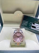 Thumbnail von Rolex Datejust 36 Steel/Rose Anniversary Pink Diamond Dial BOX+PAPERS Top Condition year: 2011 jubilee