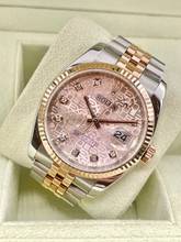 Thumbnail von Rolex Datejust 36 Steel/Rose Anniversary Pink Diamond Dial BOX+PAPERS Top Condition year: 2011 jubilee