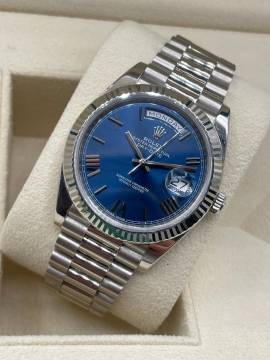 Rolex Day-Date 40 BLUE ROMAN Dial 2017 Full Set Box&Papers nice Condition Ref: 228239 FULL SET WITH BOX AND PAPERS year:2017