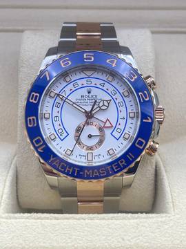 Rolex Yacht-Master II STEEL/ROSE 44mm (Discontinued) Full Set BOX+PAPERS like NEW y.2023 +first buying receipt
