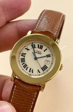  Cartier Ronde de Cartier Quarz De Ronde Must ref 1800 Lady Damen 1800 