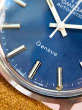 Thumbnail von Omega Genève Serviced Geneve Vintage Automatic Automatik Blue Dial 1660163 1660163