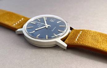 Thumbnail von Omega Genève Serviced Geneve Vintage Automatic Automatik Blue Dial 1660163 1660163