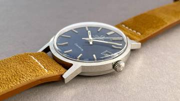 Thumbnail von Omega Genève Serviced Geneve Vintage Automatic Automatik Blue Dial 1660163 1660163