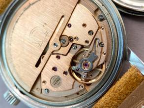 Thumbnail von Omega Genève Serviced Geneve Vintage Automatic Automatik Blue Dial 1660163 1660163