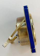 Thumbnail von Cartier Table Clock Vintage Table Clock Reisewecker Tischuhr Alarm Blue Lapis