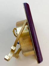 Thumbnail von Cartier Table Clock Vintage Table Clock Reisewecker Tischuhr Alarm Bordeaux Red