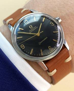  Omega Seamaster Serviced Seamaster Vintage Automatic Automatik black restored dial 165002 165002 