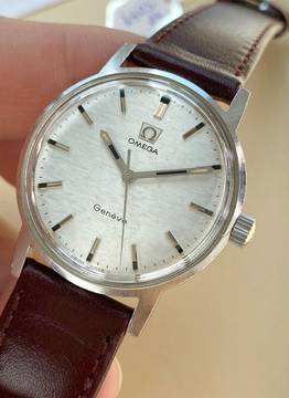  Omega Genève Serviced Geneve Vintage Linen Dial 135070 135070 
