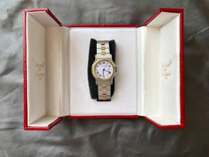 Thumbnail von Cartier Santos Serviced Santos Octagon Good Condition 2966 Lady Damen 2966