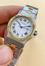 Thumbnail von Cartier Santos Serviced Santos Octagon Good Condition 2966 Lady Damen 2966