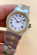 Thumbnail von Cartier Santos Serviced Santos Octagon Good Condition 2966 Lady Damen 2966
