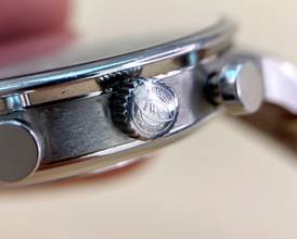 Thumbnail von IWC Portuguese Serviced Portugieser Chronograph Black Dial Box Papers Full Set 371447 371447