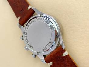 Thumbnail von IWC Portuguese Serviced Portugieser Chronograph Black Dial Box Papers Full Set 371447 371447