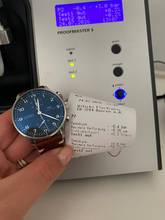 Thumbnail von IWC Portuguese Serviced Portugieser Chronograph Black Dial Box Papers Full Set 371447 371447