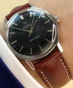  Omega Seamaster Serviced Seamaster Vintage Automatic Automatik Restored Black Dial 165002 165002 