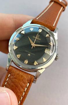  Omega Constellation Serviced Constellation Pie Pan Vintage Automatic Automatik Unrestored Black Dial 14393 14393 