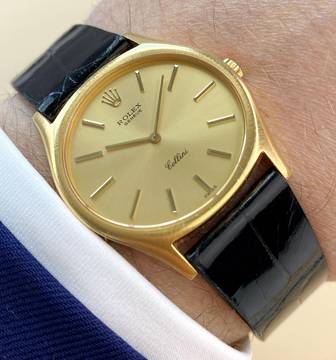  Rolex Cellini Serviced Cellini Solid Gold Full Set Box Papers 3806 3806 
