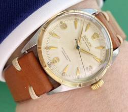 Thumbnail von Rolex Oyster Perpetual Serviced Oyster Perpetual Rare Honeycomb Dial 34mm Vintage 6284 6284