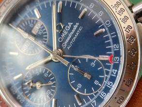 Thumbnail von Omega Speedmaster Vintage Triple Date Automatik Automatic Blue Dial 3750044