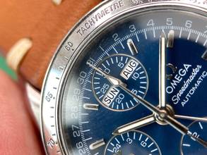 Thumbnail von Omega Speedmaster Vintage Triple Date Automatik Automatic Blue Dial 3750044