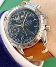 Thumbnail von Omega Speedmaster Vintage Triple Date Automatik Automatic Blue Dial 3750044