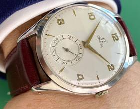 Thumbnail von Omega Classic Vintage Oversize Jumbo 38mm 2505 Steel 2505